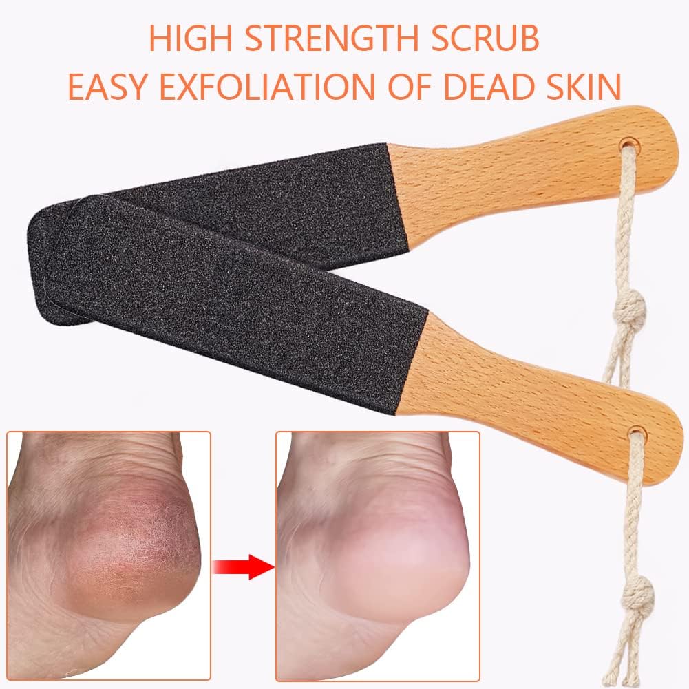 Foot File/Rasp,Exfoliator Pedicure Tool Foot Callus Remover Scrubber for Dead Skin,Corn and Hard Skin - Pumice Stone for Cracked Feet,Heels, Elbows, Hands in Shower