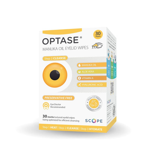 Optase Manuka Oil Eyelid Cleansing Wipes