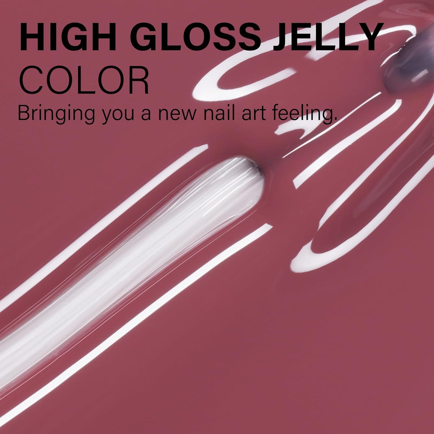 AILLSA Dark Pink Gel Nail Polish Pink Burgundy Jelly Gel Polish Neutral Sheer Translucent Nude Gel Polish Long Lasting Pinks Wine Color Soak Off U V Gel for French Manicure Nail Art at Home 0.51 Oz