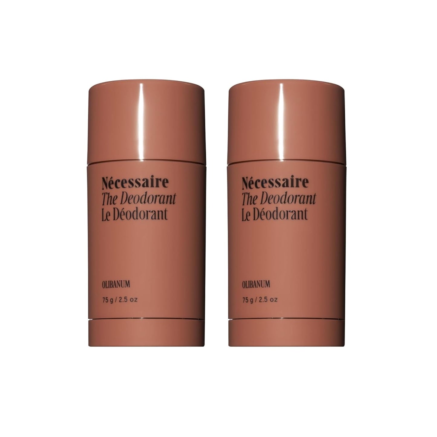 Nécessaire The Deodorant Olibanum | Natural Aluminum Free Deodorant For Women & Men. Extra Strength Treatment with Mandelic Acid. Free of Baking Soda, Ozokerite & Parabens (2x 75 g/2.5 oz)