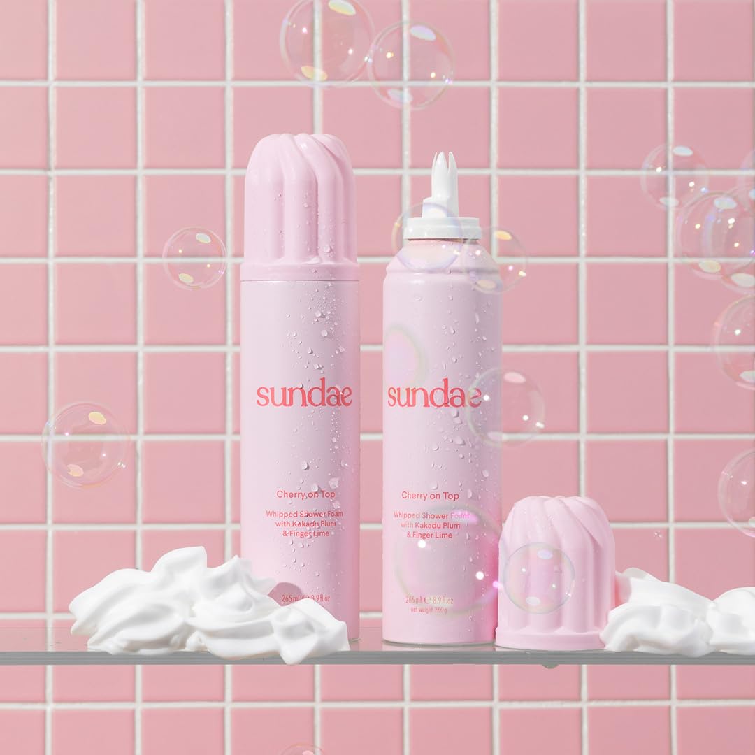 Whipped Shower Foam Cherry On Top Foaming Body Wash 8.9 fl oz, 265ml