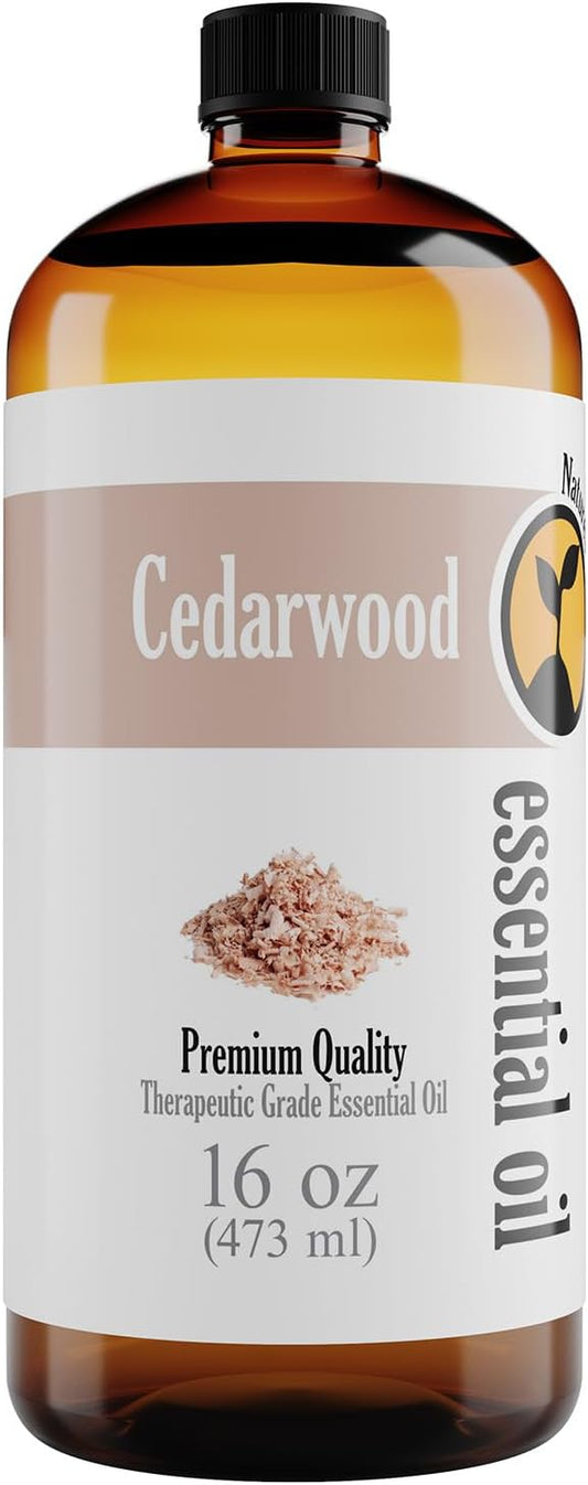 16oz Cedarwood Essential Oil - Therapeutic Grade for Diffuser, Soap Making, Aromatherapy, Candle Making