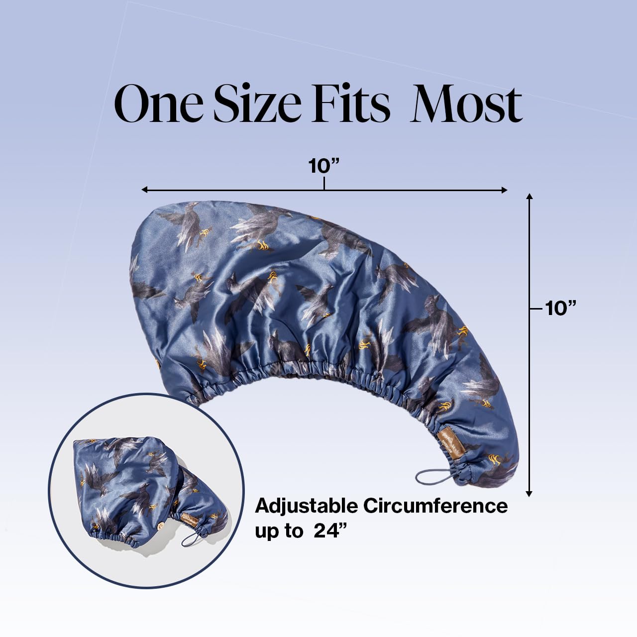 Kitsch Harry Potter x Satin Microfiber Hair Towel Wrap for Women - Super Absorbent, Quick Dry, Anti-Frizz, for Long & Short Hairs, Turbans for Women, Hair Wrap - Hufflepuff - Ravenclaw