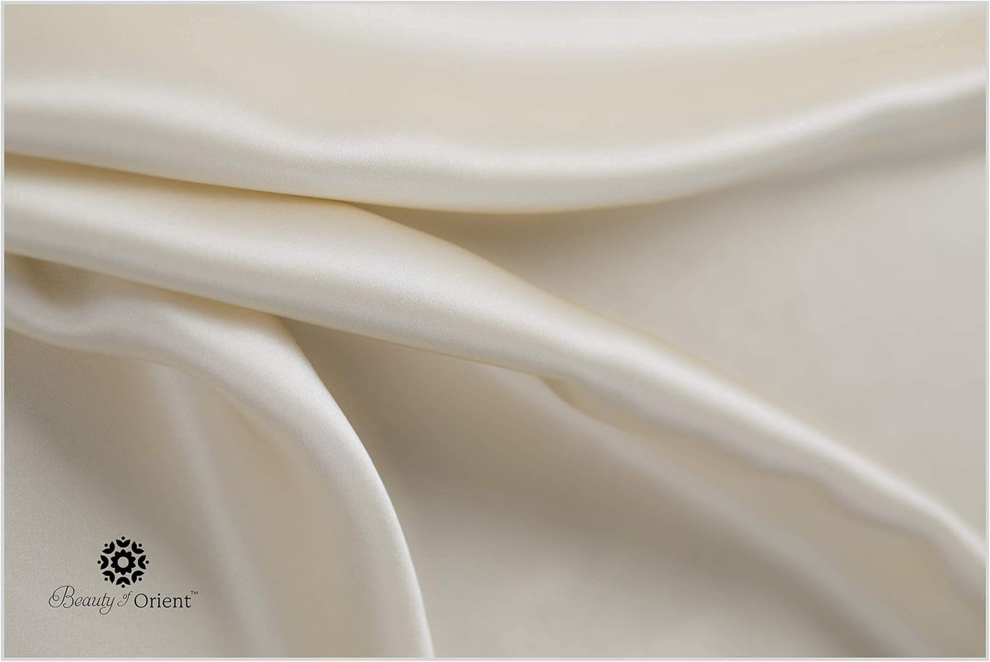 25 Momme Premium Mulberry Silk Pillowcase for Hair and Skin | Handcrafted Hypoallergenic & Anti-Acne Silk Pillow Cases with Zipper | Standard - 20" x 26", Vanilla Ice