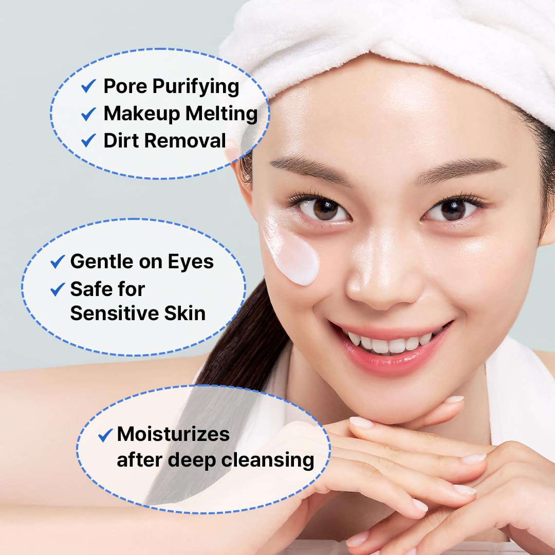 MAKE P:REM Safe Me. Amino Refresh Cleansing Balm, Gentle Makeup Remover for Deep Cleansing, Removes Blackheads, Eye-Safe Cleanser, Korean Skin Care, 3.38 Fl Oz, 100ml