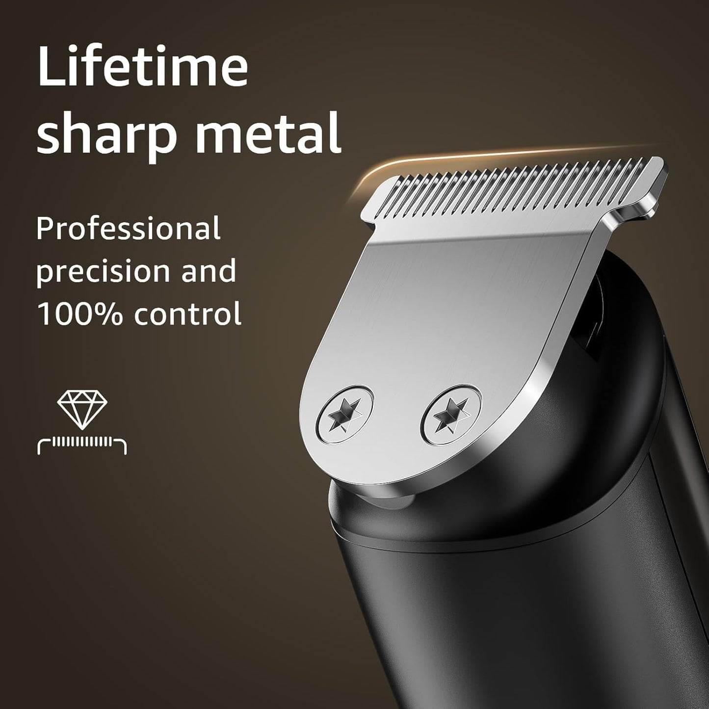 SHPAVVER Beard Trimmer for Men: Professional Barber Hair Clippers - 16-in-1 Cordless Grooming Kit - Waterproof Electric Razor with Turbo Speed & Precision Blades