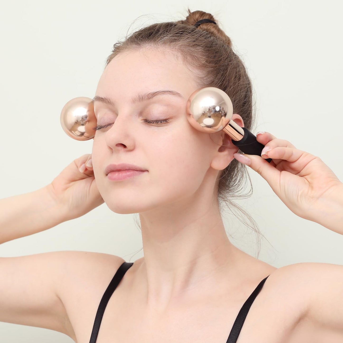 Ice Globes for Face & Eyes, Unbreakable Stainless Steel Cryo Sticks for Beauty Routines, Facials Cold Roller Colling Globes for Puffiness, Wrinkles, Dark Circles, Headaches