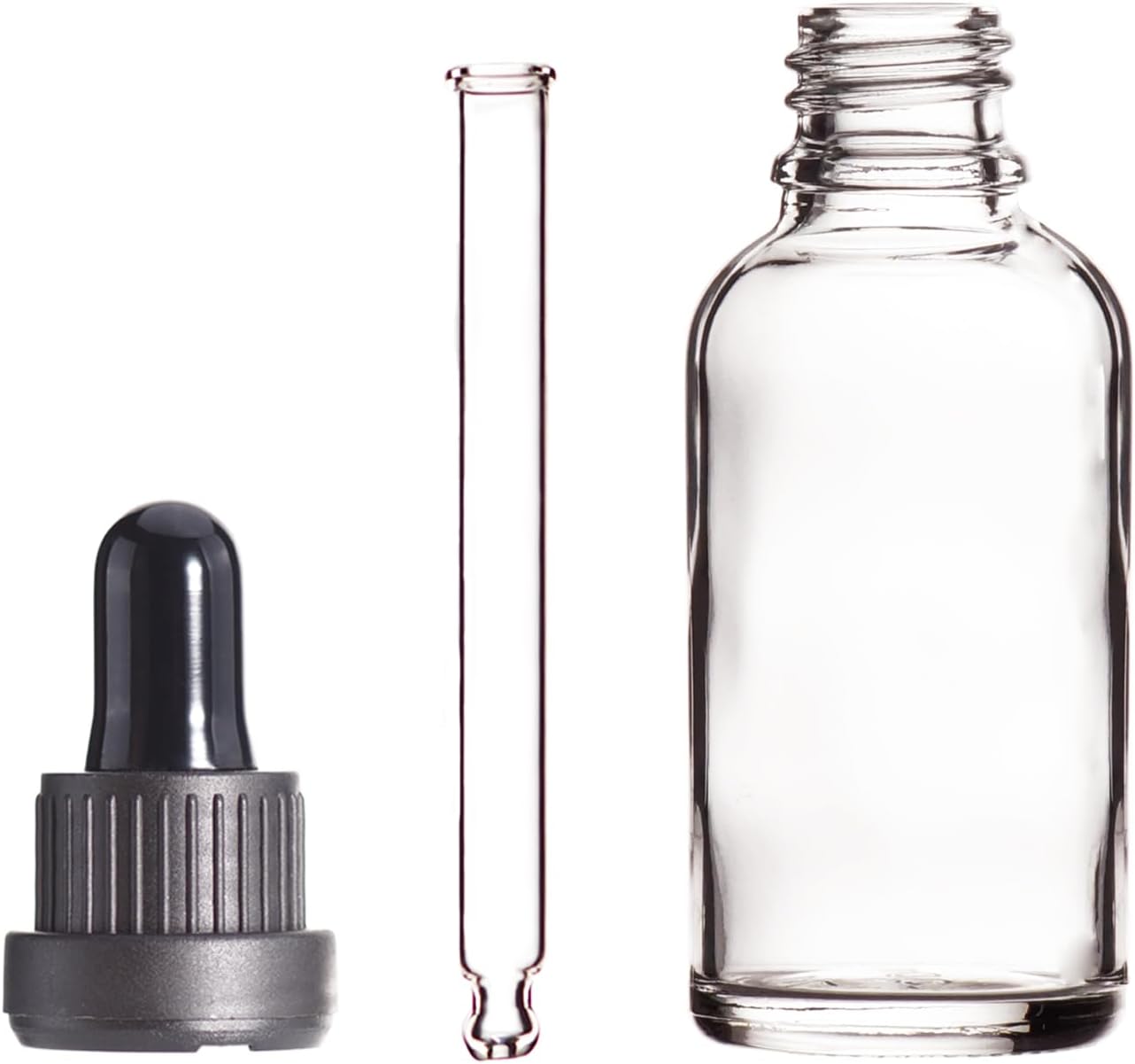 YIZHAO Clear Glass Dropper Bottle 1oz, Tincture Bottles with Glass Dropper, for Essential Oils, Aromatherapy, Cosmetic, Laboratory, Pharmacy, Liquids, Travel –24 Pcs