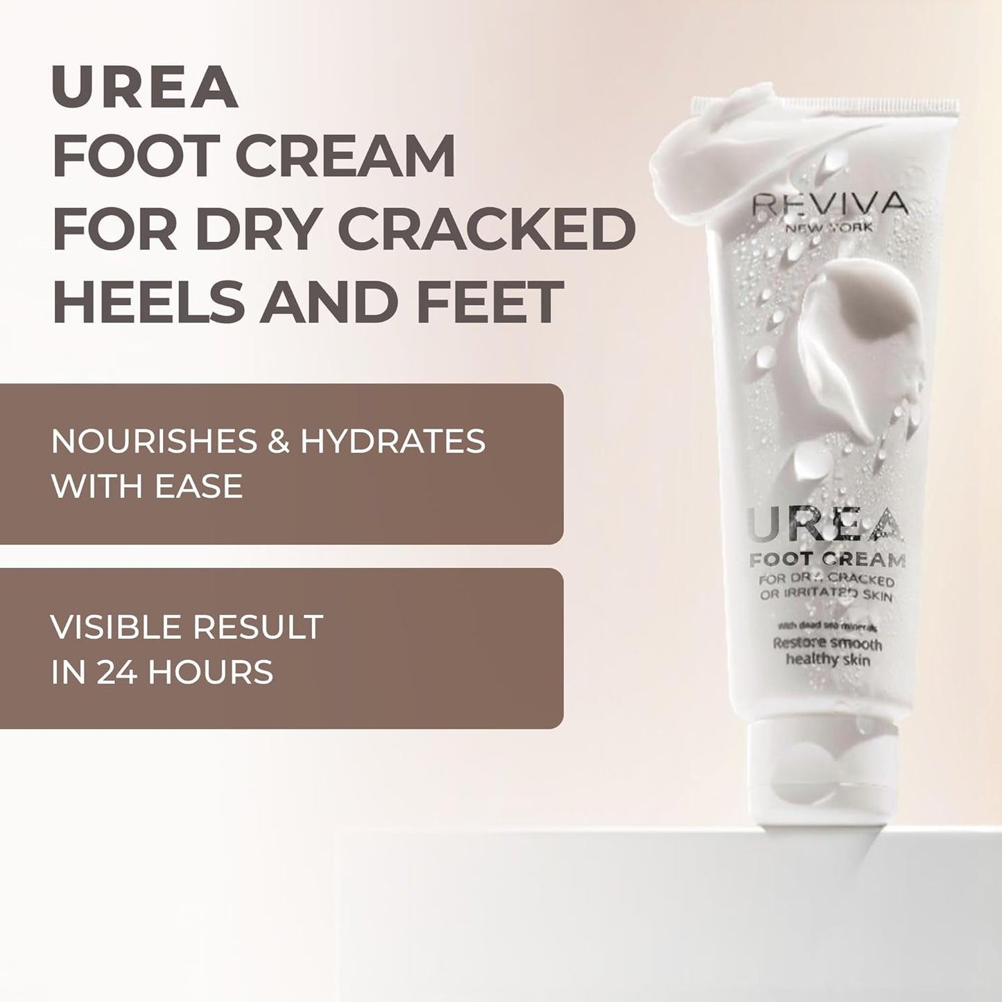 Foot Cream with Urea , Salicylic Acid & Dead Sea Minerals – Intensive Foot Cream for Dry, Cracked Heels & Feet, Callus Remover & Toenail Softener – Deep Moisturizing & Skin Repair for Cracked Feet