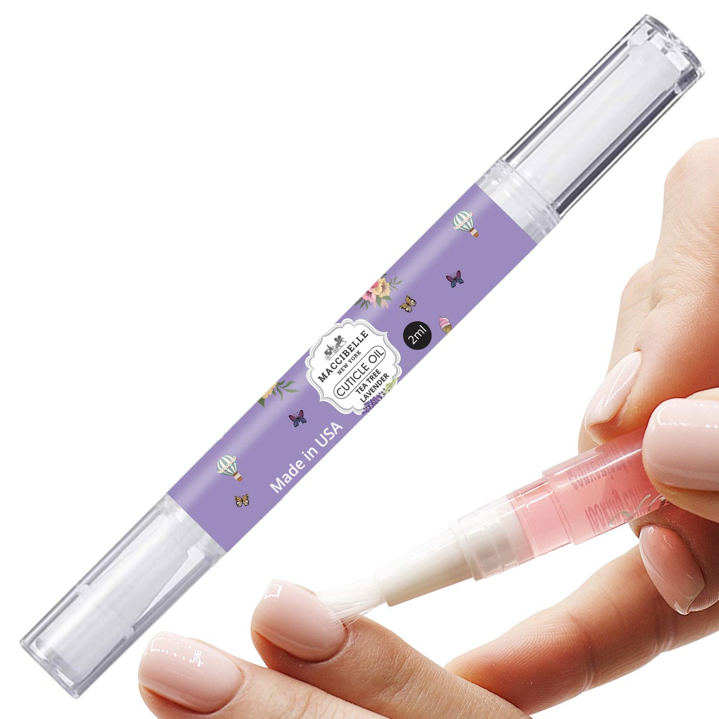 Maccibelle Lavander Pure Cuticle & Nail Oil Pen 2ml Heals Dry Cracked Cuticles.