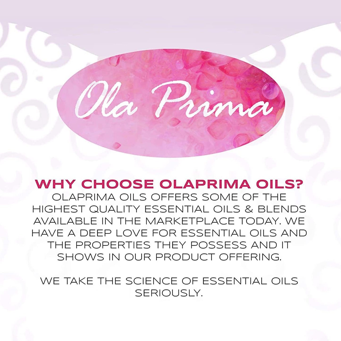 Ola Prima Peppermint Essential Oil for Hair, Skin, Diffuser – 4oz (118ml) Glass Bottle with Dropper