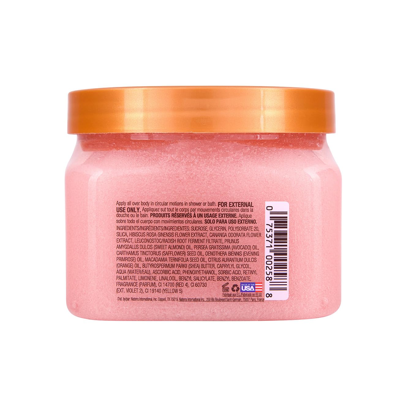 Tree Hut Pink Hibiscus Shea Sugar Scrub, Exfoliating, Hydrating & Moisturizing Body Scrub with Shea Butter & Nourishing Essential Oils, Smooth & Soften Skin, 18 oz