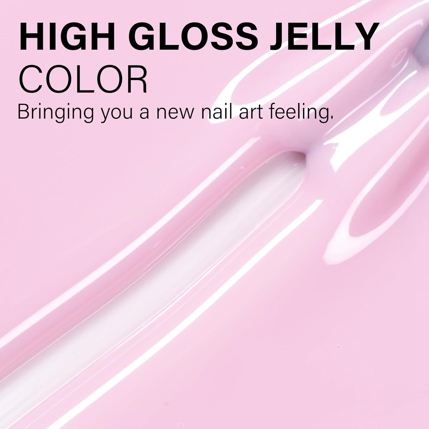 AILLSA Light Pink Gel Nail Polish Tokyo Sakura Sheer Jelly Gel Polish Neutral Translucent Nude Gels Polishs Long Lasting Pale Pink Color Soak Off U V Gels for French Manicure Nail Art at Home 0.51 Oz