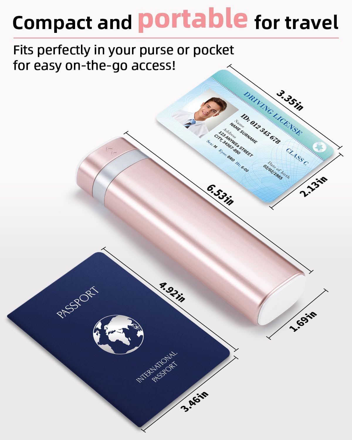 Weekly Pill Organizer 7 Day, Daily Pill Box, Travel Pill Case, Cute Pill Holder to Hold Vitamins, Medicines, Supplements, Pills Organizer(Pink)