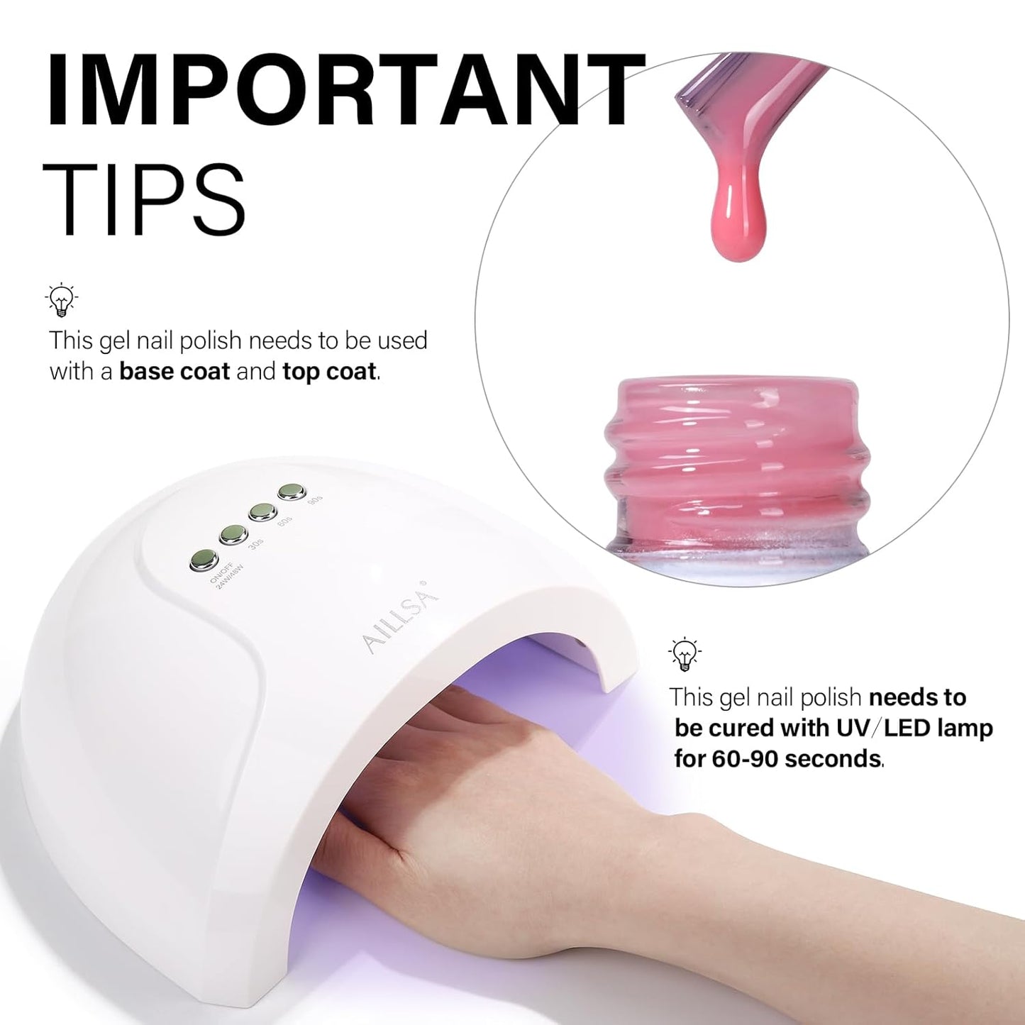 AILLSA Ruddy Pink Gel Nail Polish Romantic Flamingo Jelly Gel Polish Sheer Rose Translucent Nude Gel Polish Long Lasting Blush Red Color Soak Off U V Gel for French Manicure Nail Art at Home 0.51 Oz