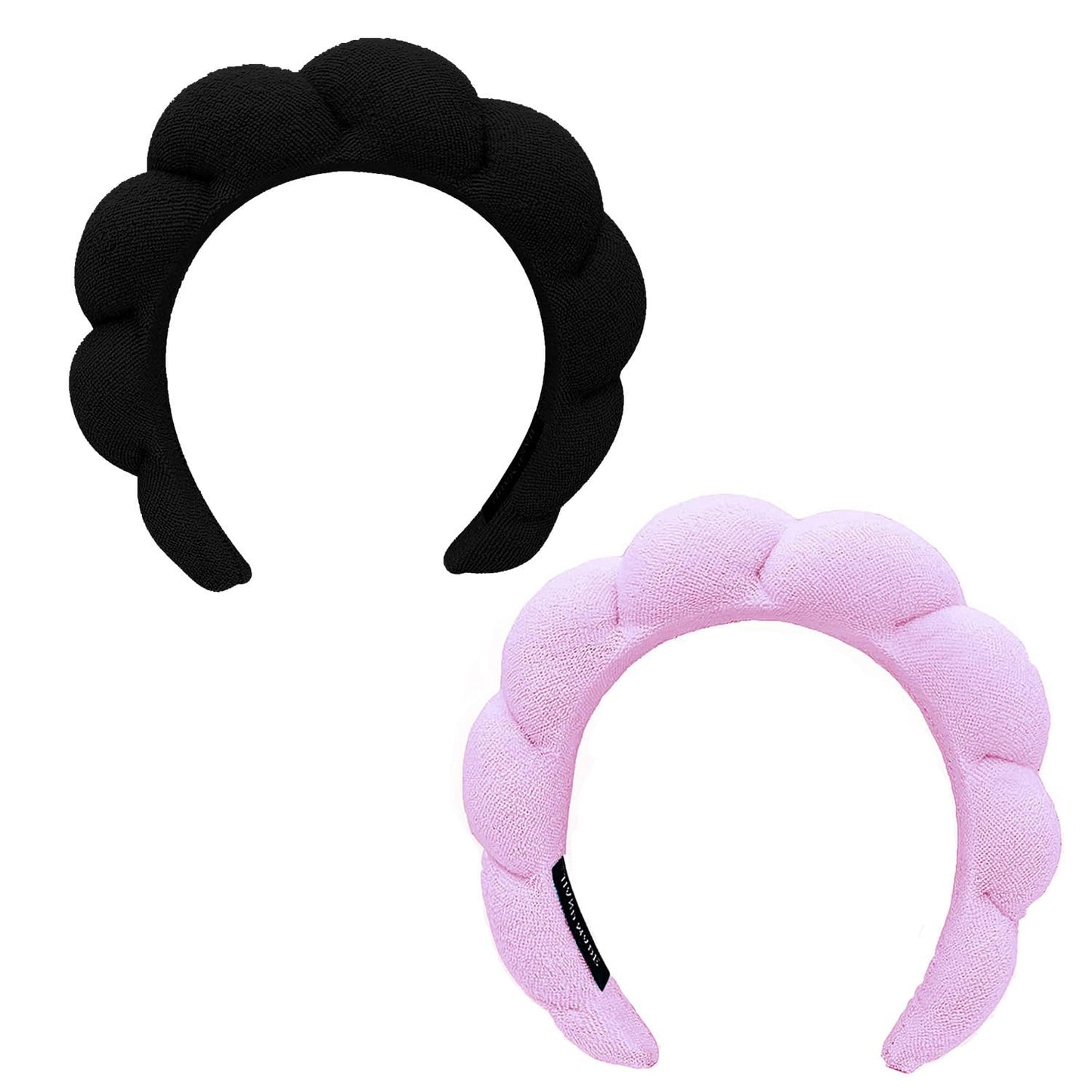 Spa Headbands for Washing Face Makeup Skin Care Headband Women Bubble Facial Beauty Headbands Puffy Shower Towel Band Hair Headband