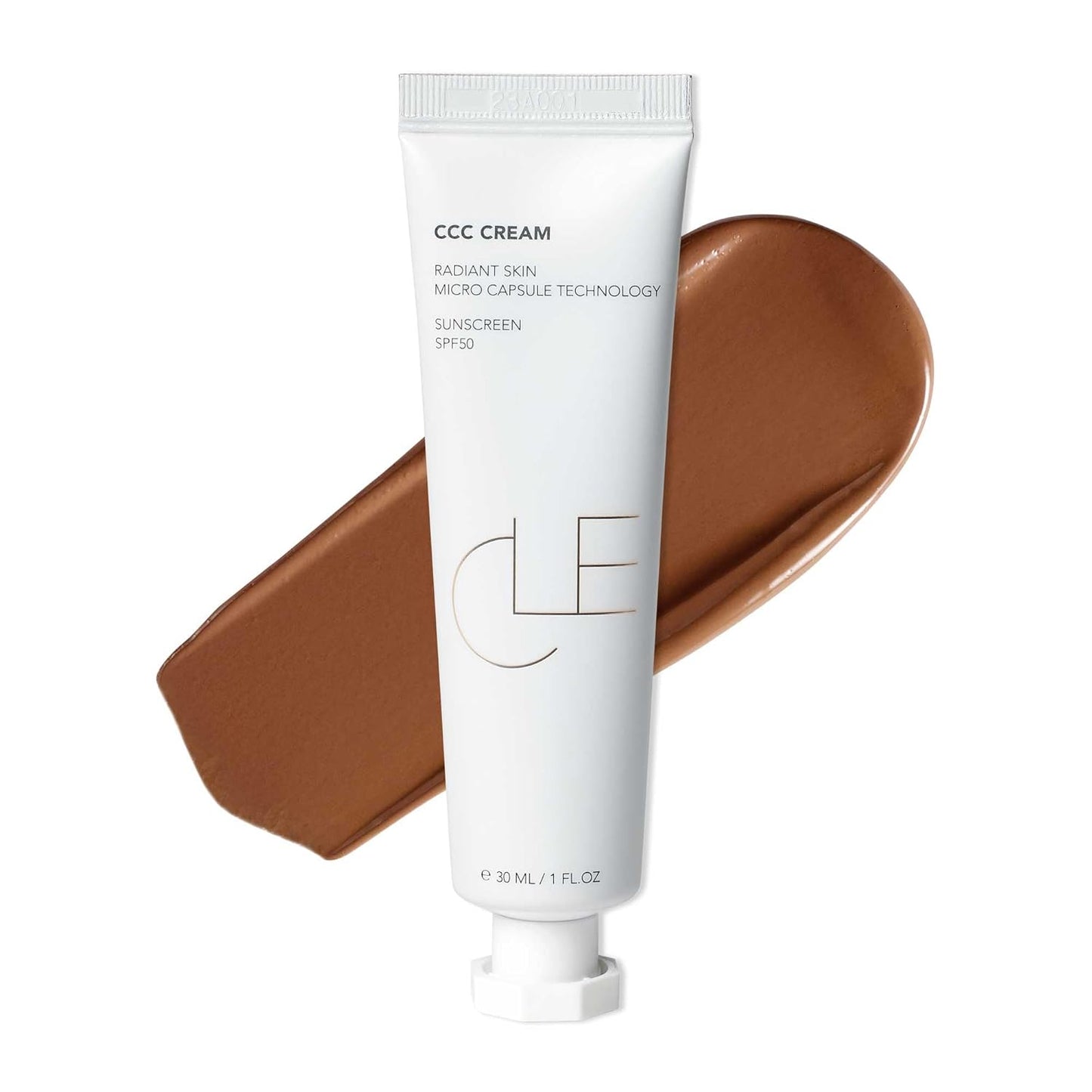 CLE Cosmetics CCC Cream (Olive Medium Deep 406 / SPF 50) - Color Correcting With Sunscreen - Lightweight, Hydrating Foundation - BB & CC Hybrid - Light to Medium Coverage - 1 fl oz