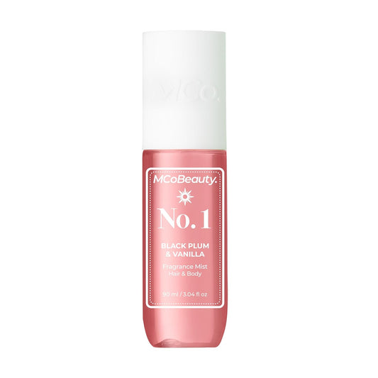MCoBeauty - Fragrance Mist No.1 - Light Body and Hair Spray with Plum, Vanilla and Musk - Gifts for Women, Cute Stuff, Feminine Spray, Self Care Gifts for Women - 90ml Bottle