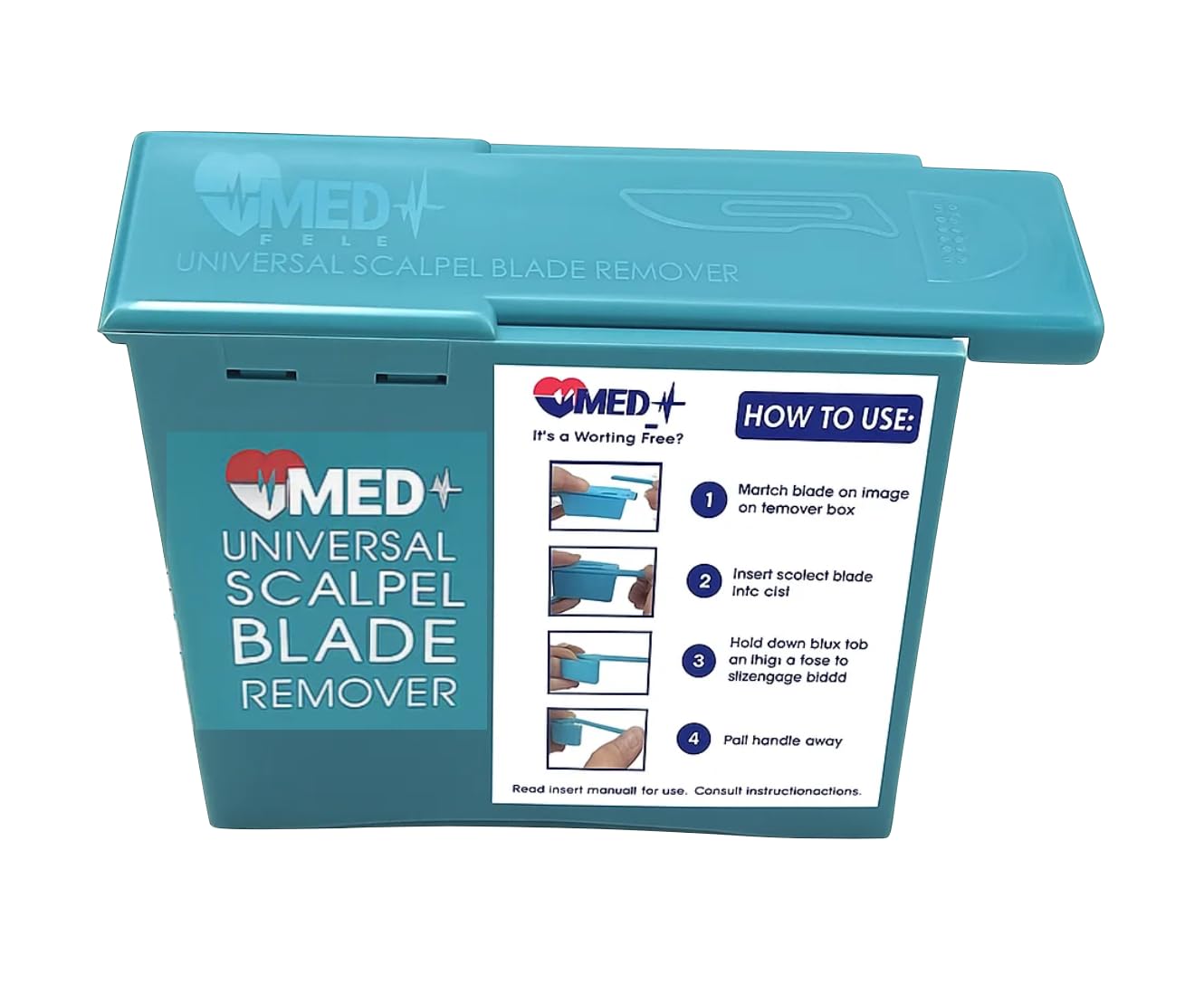 Scalpel Blade Remover, Handheld Disposable Sharps Container, Blade Disposal for Dermaplaning Razor Blade Remover Box Dermaplane Blade Remover Box