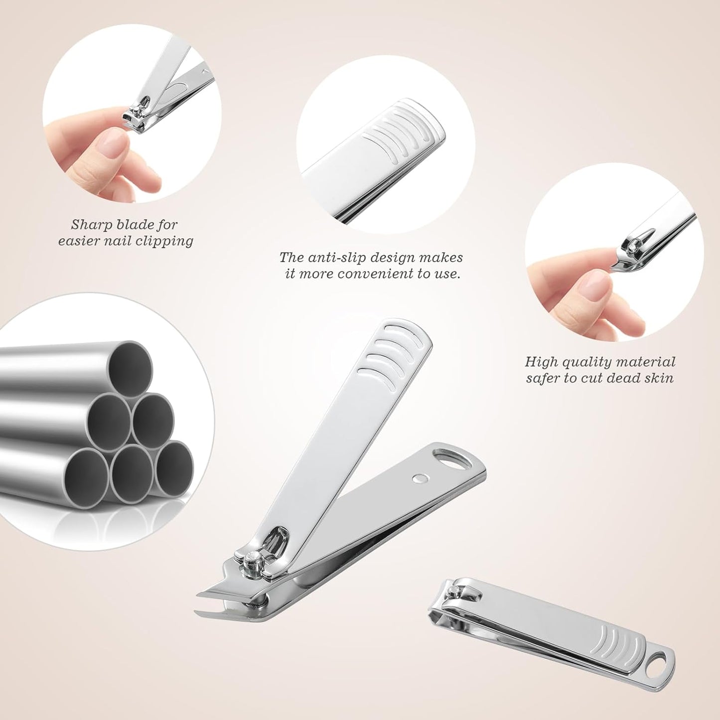 Manicure Pedicure Set, Nail Clipper Set 10-Piece Set Professional Manicure Kit Nail Kit with Portable Brown Travel Case Gift for Men Boyfriend Parent