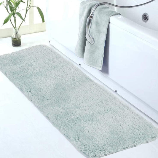 Walensee Large Bathroom Rug (24 x 72, Aqua) Extra Soft and Absorbent Shaggy Bath Mat Machine Washable Microfiber Non Slip Luxury Floor Mat