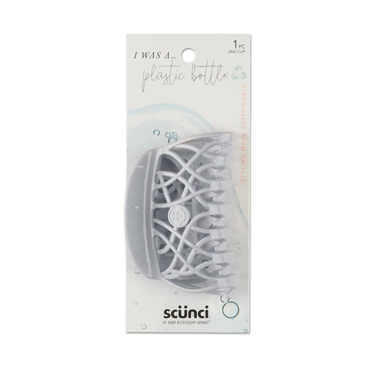 Scunci Earth-Friendly Planet Upcycled Large Jaw Clip, Made from Plastic Bottles, Blue, 1-Piece