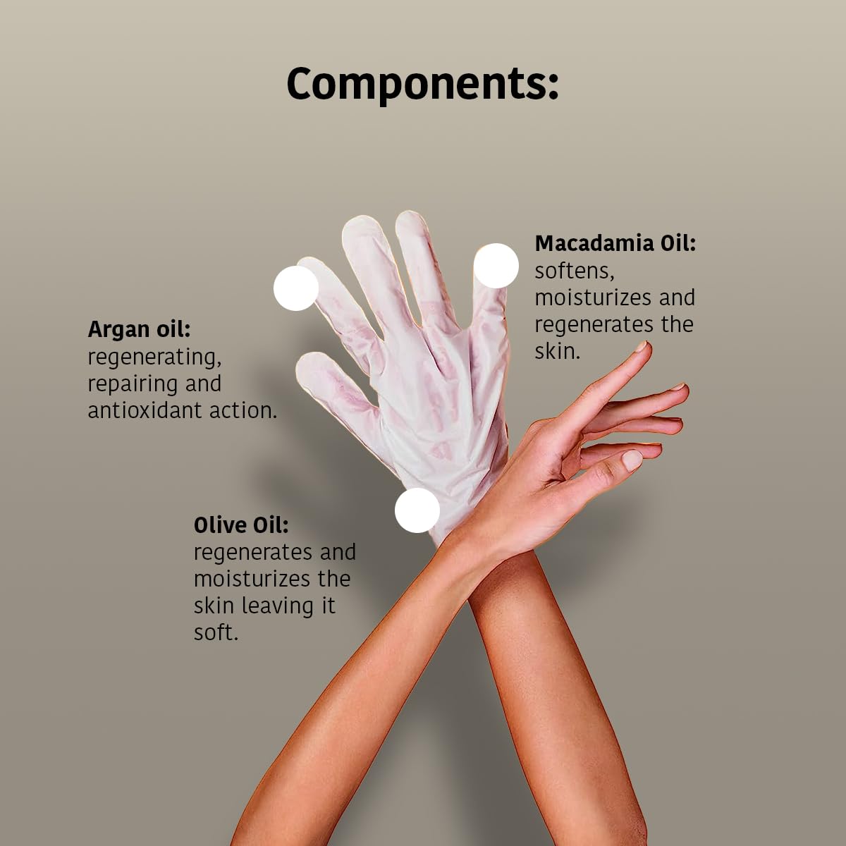 IROHA NATURE Anti-Aging Nourishing Hand Mask Gloves | 15 Pairs | Argan & Macadamia Oil | Intense Nutrition for Dry Hands | 93% Natural Ingredients | Vegan