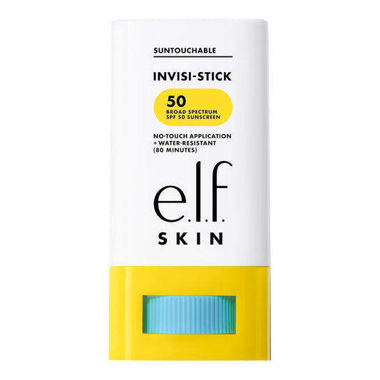e.l.f. SKIN Suntouchable Invisi-Stick SPF 50, Clear Sunscreen For A Natural Finish, Made With Moisturizing Sunflower Seed Oil, Vegan & Cruelty-Free