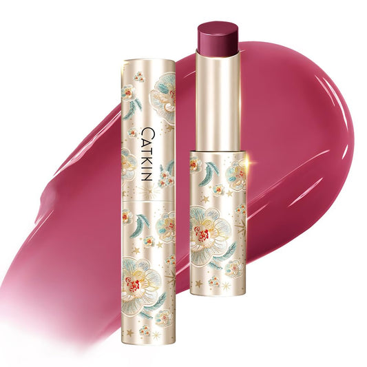 CATKIN Glossy Lip Balm Ultra Hydating Glow Lip Tinted Jelly Plump Melting Balm Shea Butter Repair Soothing For Dry Lips Dewy Finished 0.12 oz C03 VIOLET