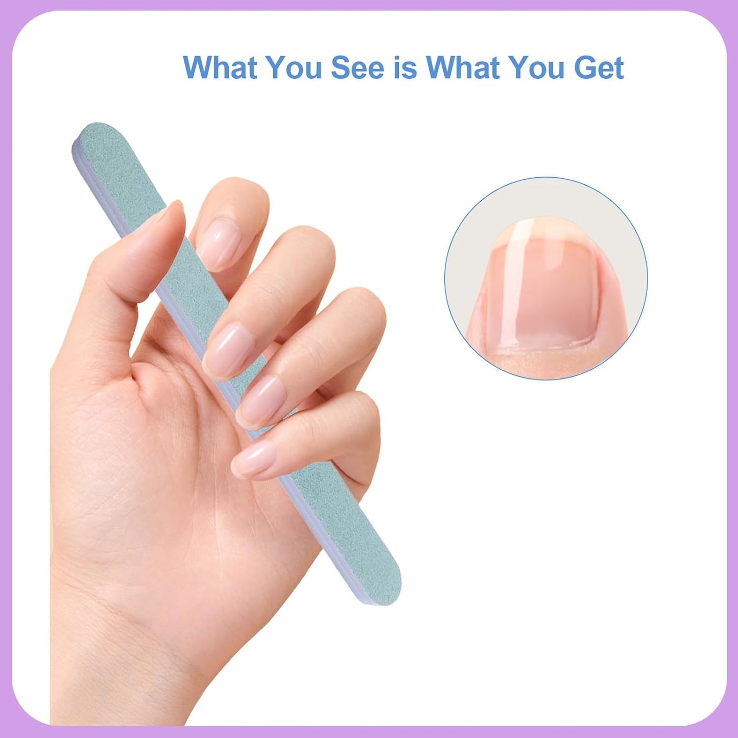 Nail File and Buffer Set (16 Pack), Nail File Kit Professional Nail Files & Buffers Manicure Supplies Filer Buffer for Natural Nails, 100/180 Grit 7 Way Nail Filing Polishing Buffer for Nail Care