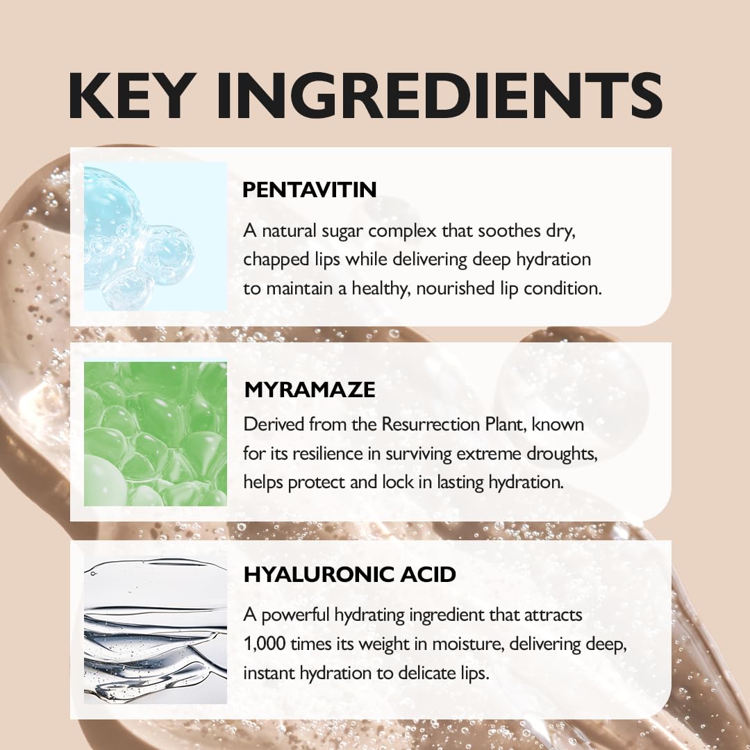 Genabelle PDRN Glazed Lip Treatment – Hydrating & Plumping Lip Balm with PDRN & Peptides for Soft, Glossy Lips – Intensive Lip Repair & Moisture Lock- 0.33 fl oz