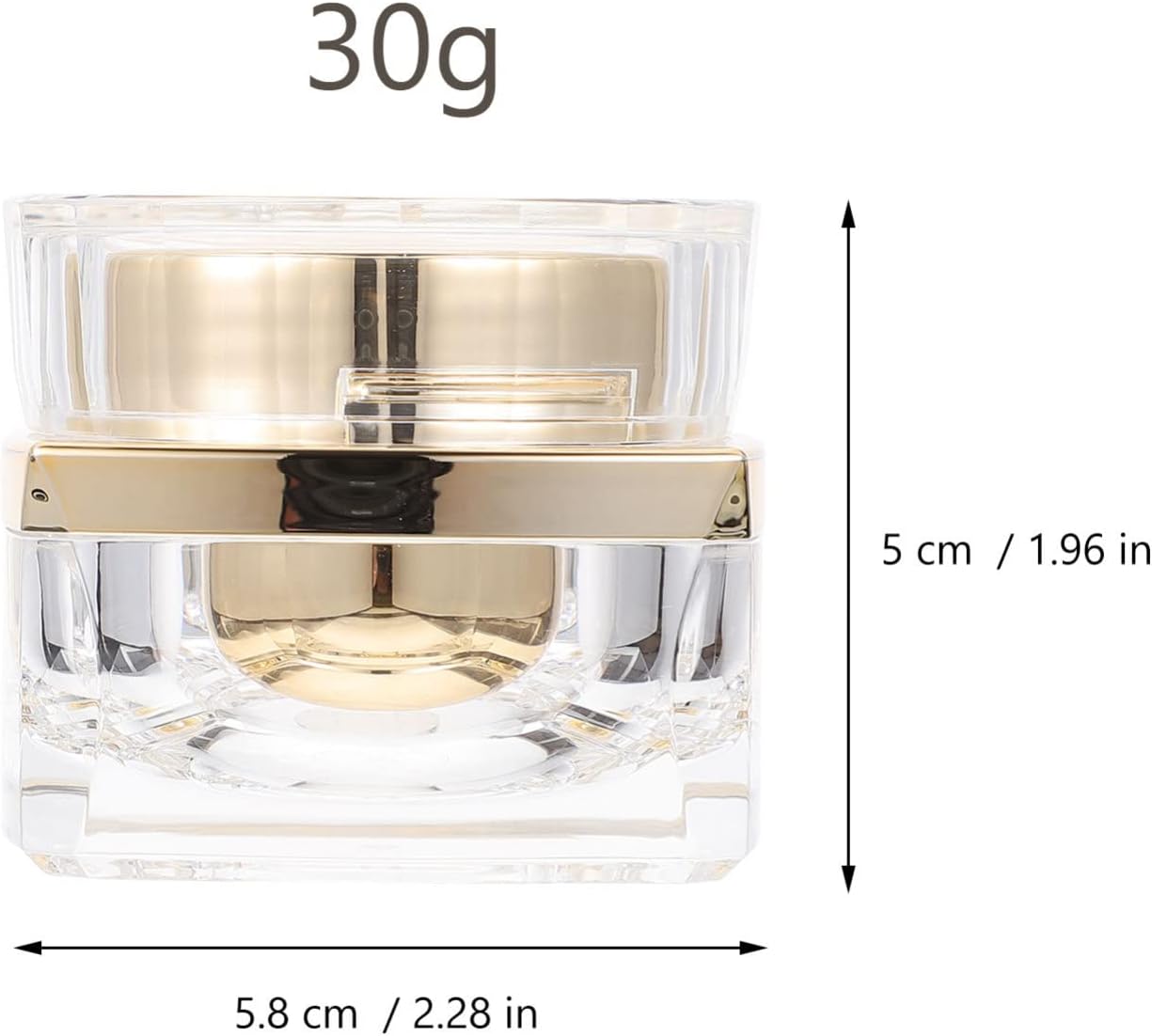 Beaupretty 1pc Refillable Cream Bottle Portable Skincare Container for Lotions Body Butters and Creams for Travel Camping and Outdoor Use