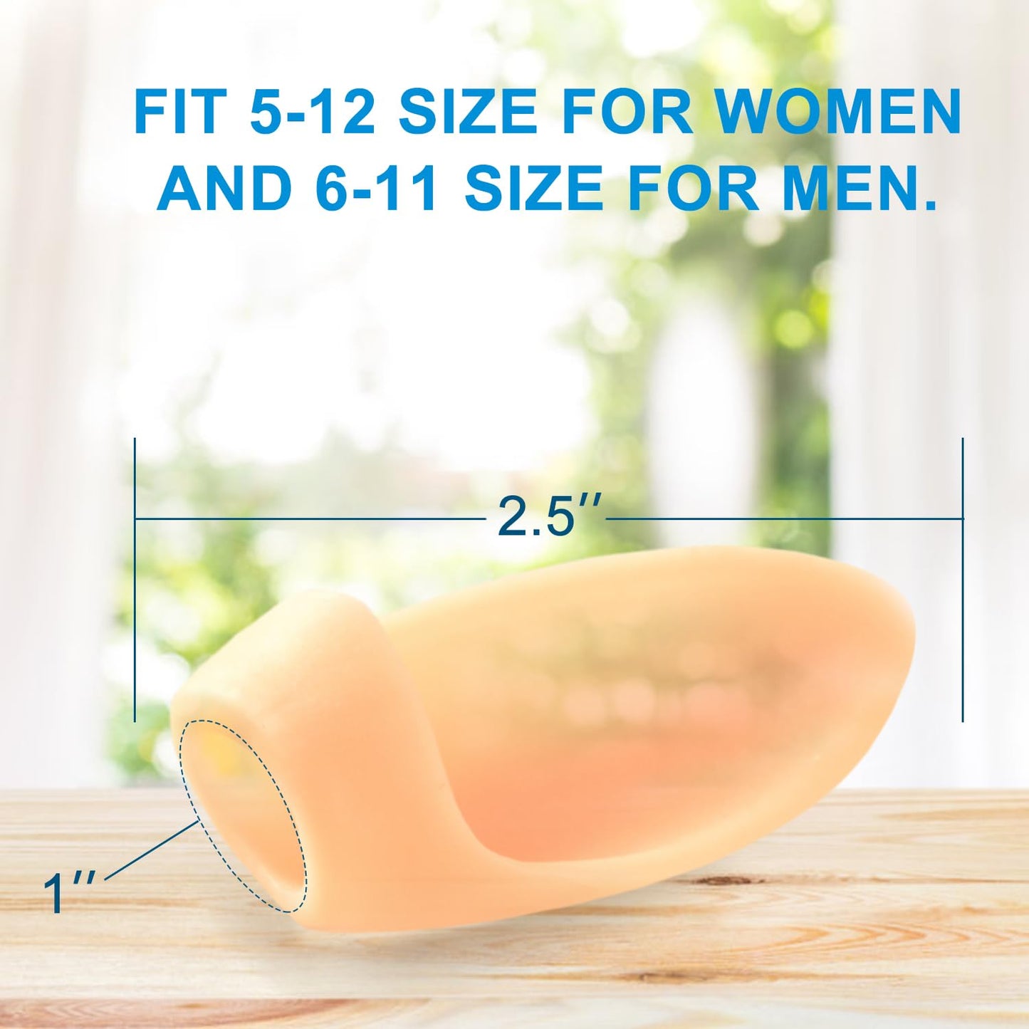 Gel Bunion Protector Shield, 10 Pack of Bunion Pads and Cushions, Bunion Guard for Big Toe, Relieve Foot Pain from Friction, Rubbing and Pressure - Beige