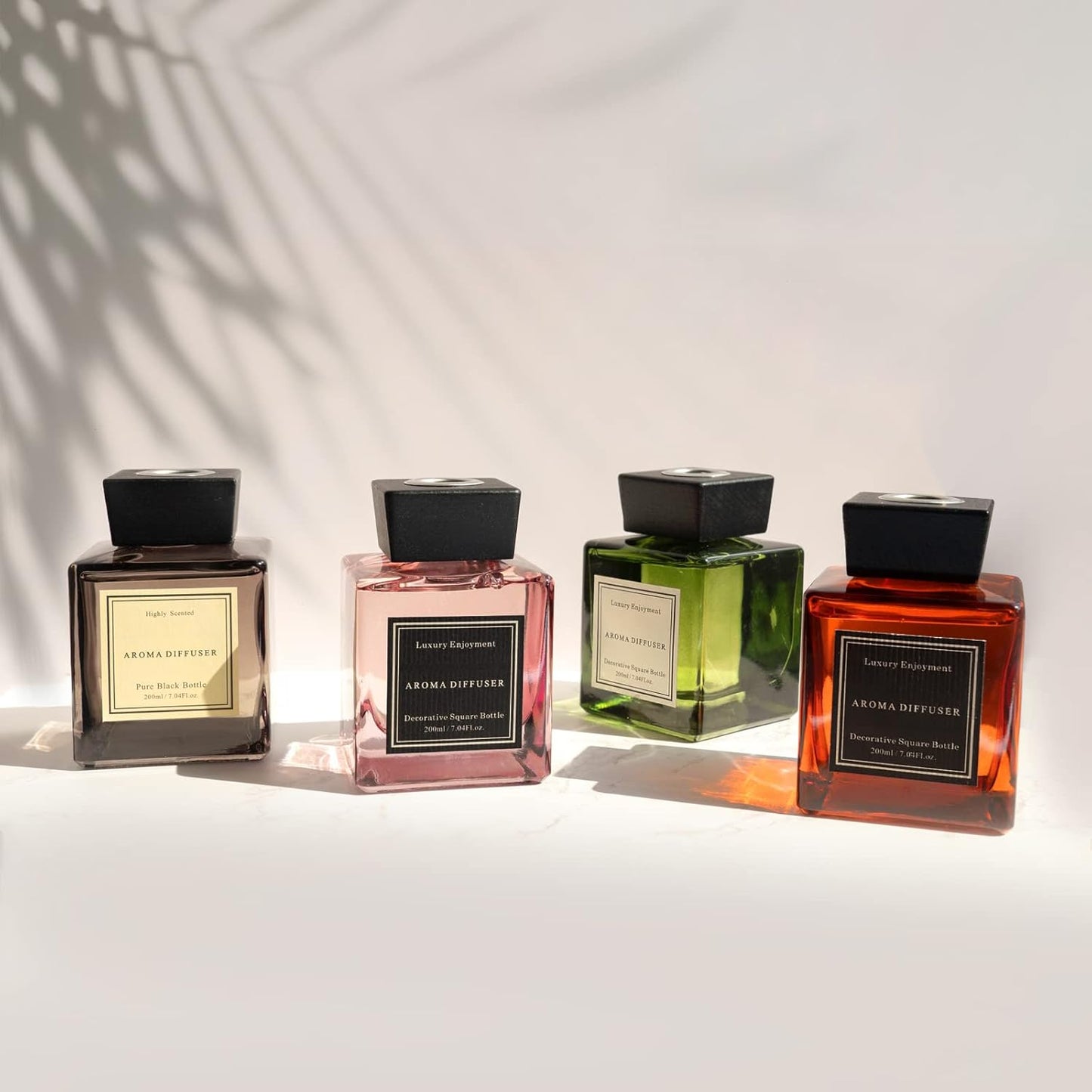 XEPTLE Long-Lasting Air Freshener, Fresh Freesia Pear Reed Diffuser, 7.04 oz, Eliminate Odor,Home/Bathroom/Bedroom/Livingroom/Office Decor - Orange