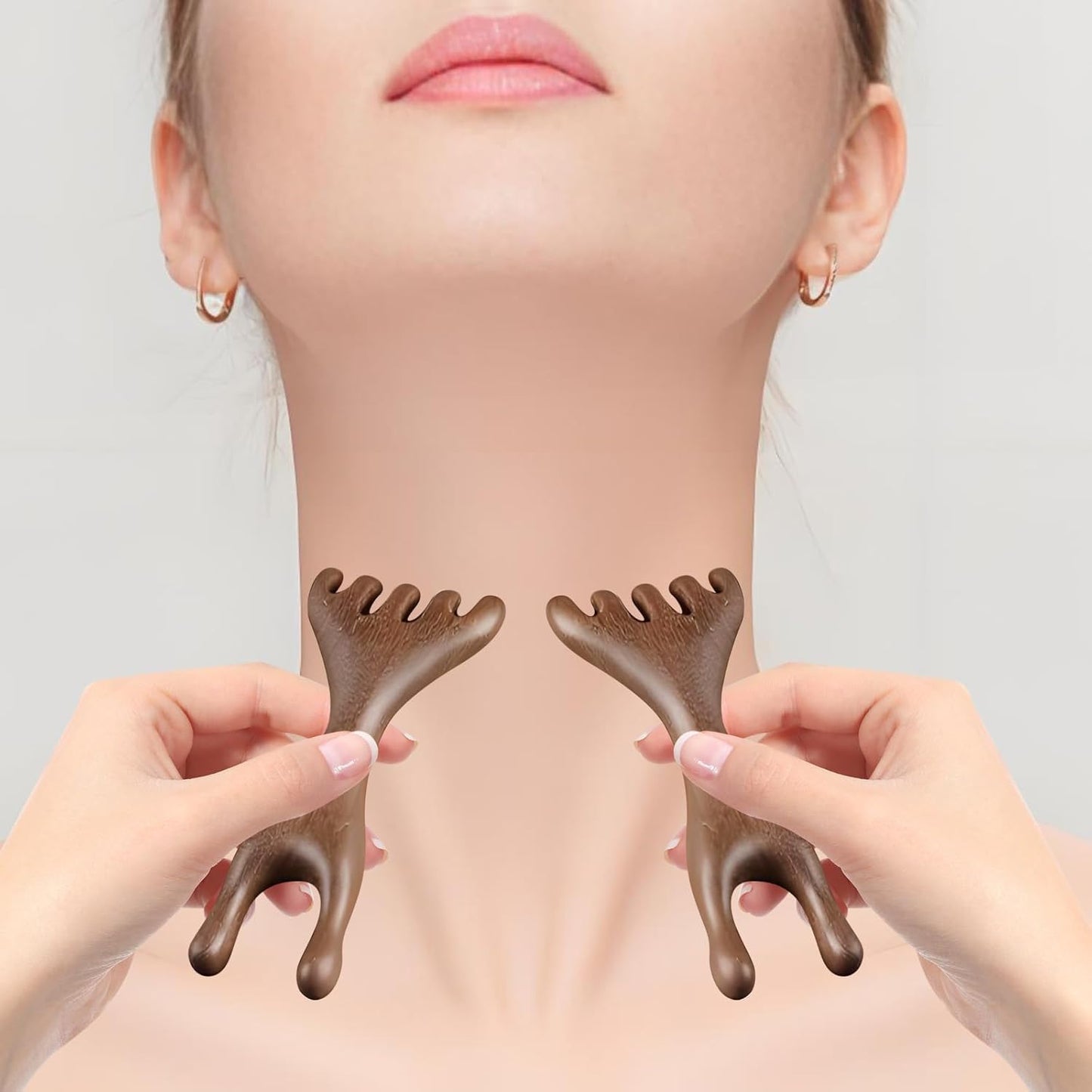 2Pcs Meridian Comb Fivetouch Therapy Comb Sandalwood Massage Claws Guas Sha wood therapy Tools ergonomic for Head Face Eye Nose Massager Brush Relaxation Wellness