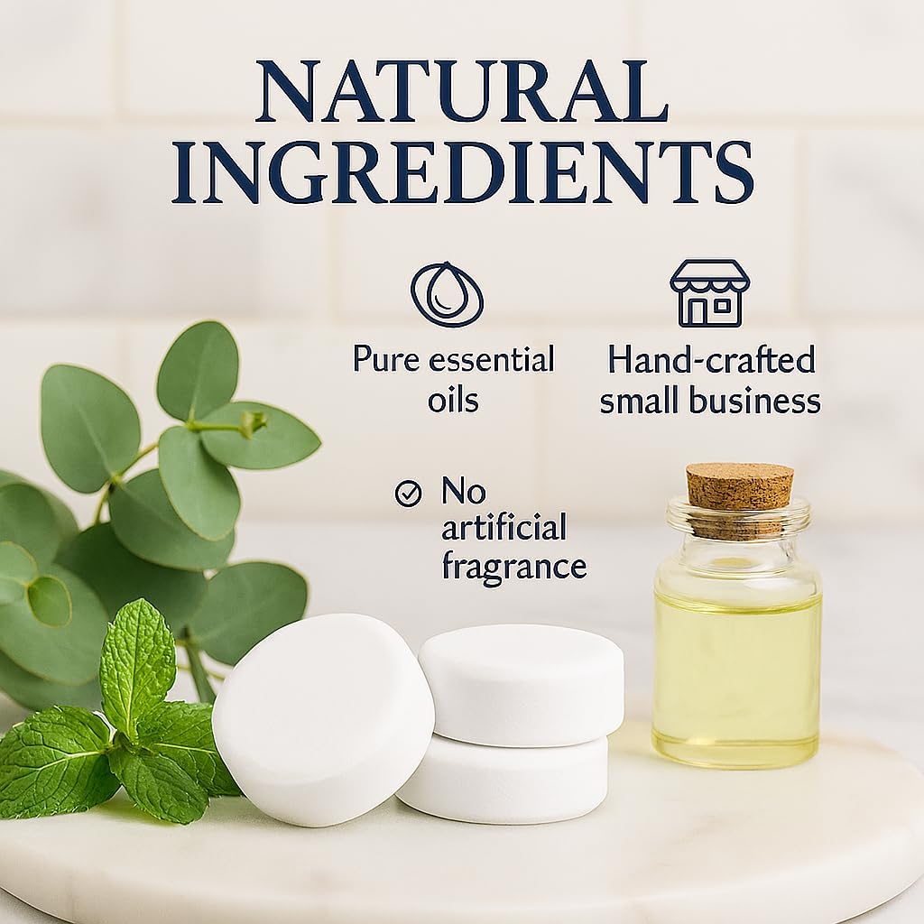 Shower Steamers Aromatherapy, 10Pack - 20g Each, Eucalyptus for Shower Steamer, Shower Bombs Aromatherapy, Self Care Gifts, Mothers Day Gift, Shower Steamers for Women and Men Sinus Relief