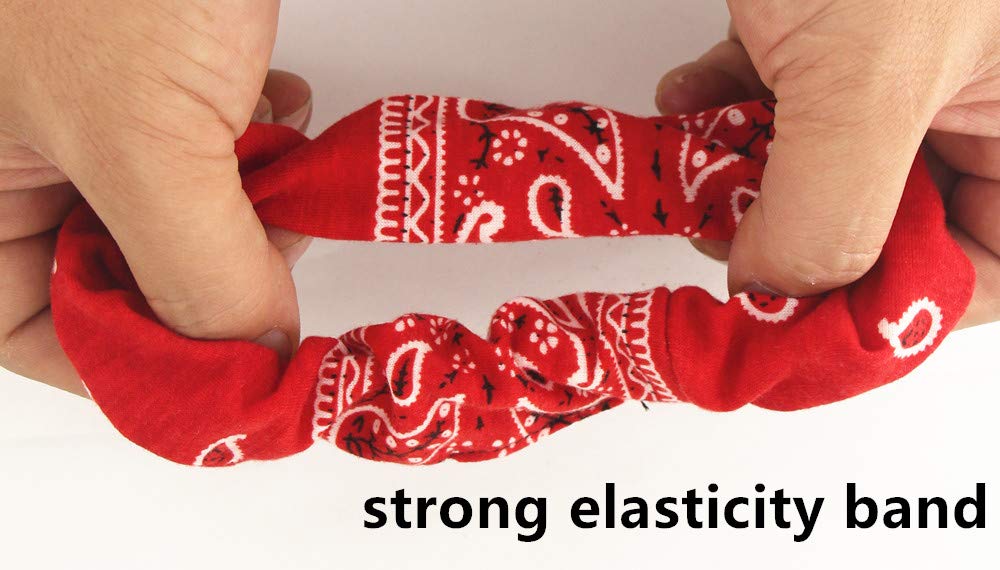 Paisley Hair Scrunchies with Bow Hair Scarves Scrunchy Ponytail Holder Elastics Hair Bands Ribbon Hair Tie for Women Girls with 6PCS