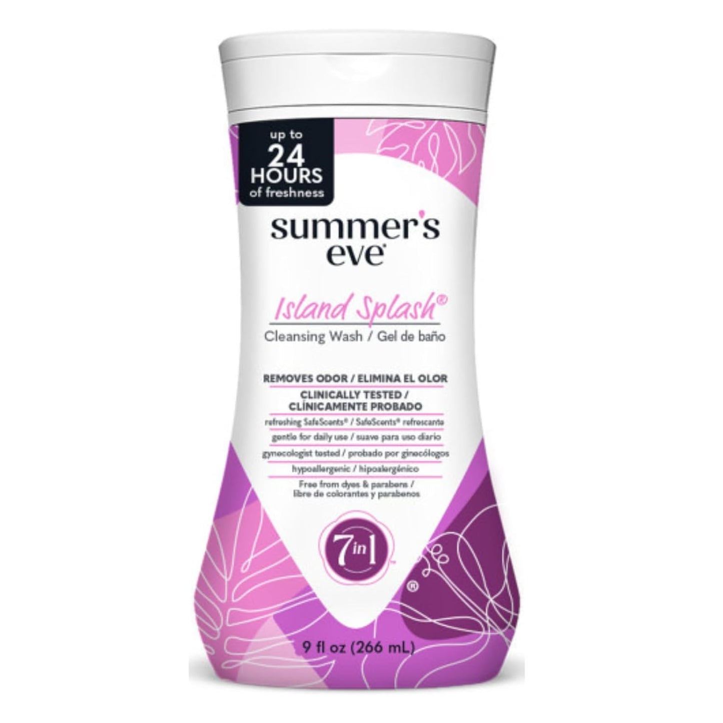 Summer's Eve Cleansing Wash for Sensitive Skin, Island Splash 9 oz (Pack of 12)