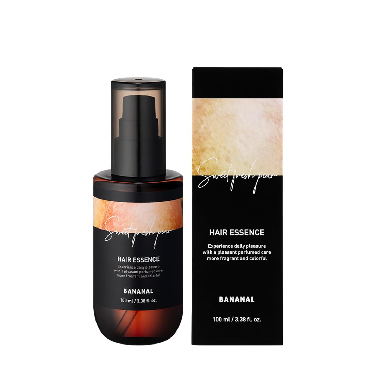 Perfumed Hair Oil & Serum 2-in-1 – Korean Essence Oil for Frizzy, Dry, Damaged Hair & Glass Hair Shine – Argan Oil & Amino Acids – Sulfate & Paraben-Free – Sweet Fresh Pear, 100ml / 3.38 fl oz