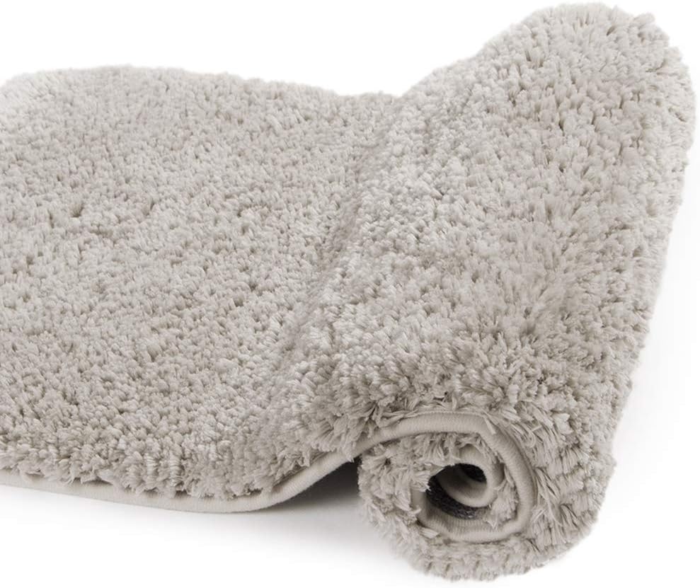 Walensee Luxury Bathroom Rug, 24" x 40", Light Tan - Extra Soft, Absorbent, Non-Slip, Machine Washable Shaggy Bath Mat for Bathroom