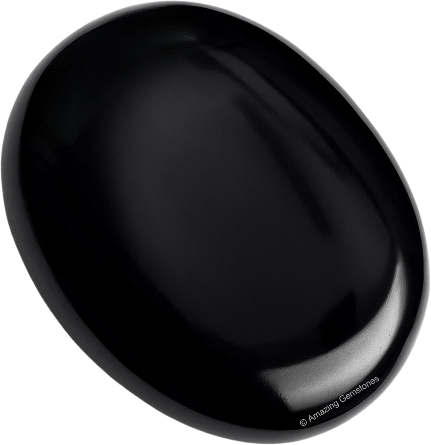 Amazing Gemstone Black Agate Crystals and Healing Stones - Large Palm Stone Crystals Piedra - Crystal for Good Luck, Balanced Positive Energy, Meditation - Unique Stocking Stuffers, Gifts for Women