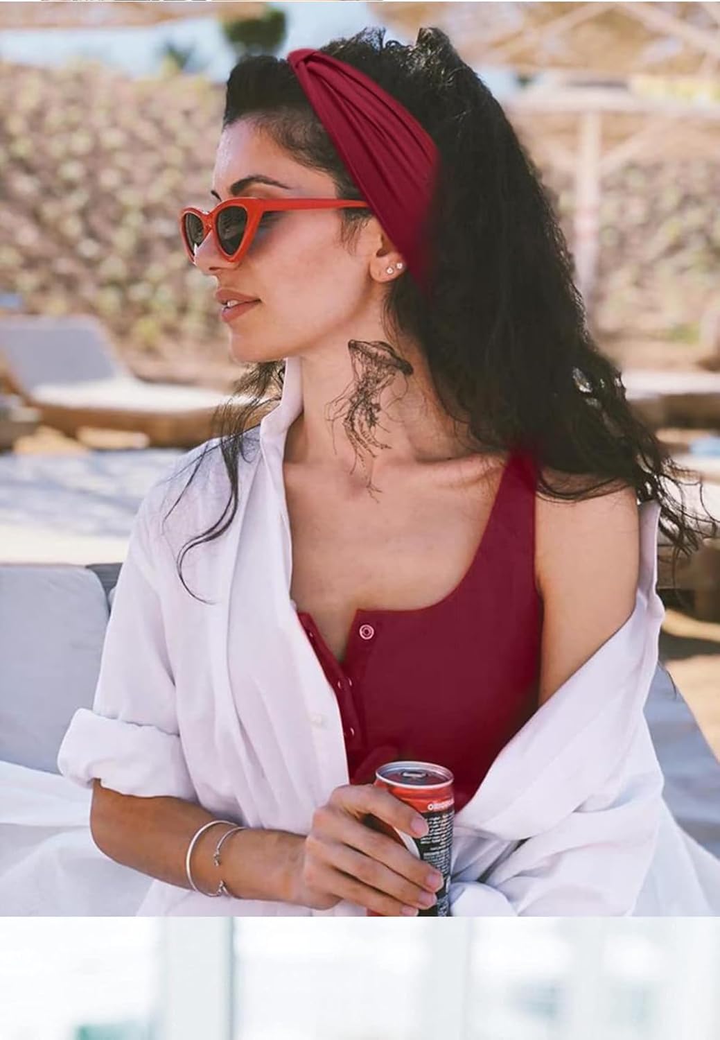 K-Elewon 3 Pack Women Wide Elastic Head Wrap Headband Sports yoga Hair Band