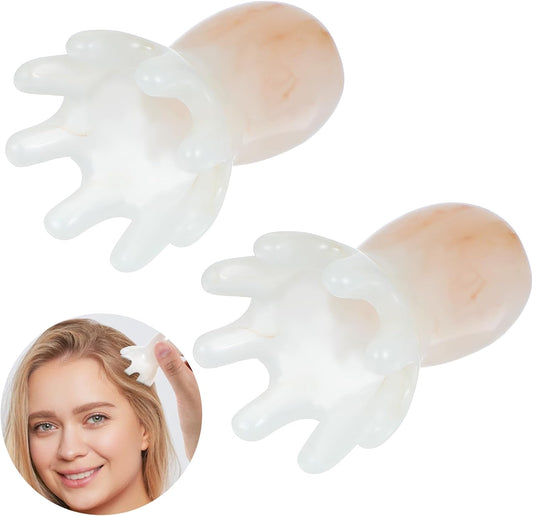 Octopus Head Massager Comb 2pcs Point Massage Comb Octopus Scalp Massager Handheld Palms Full Body 8-Legged Acupressure Manual Deep Massage Tools for Head Body Relaxing, Hair Growth
