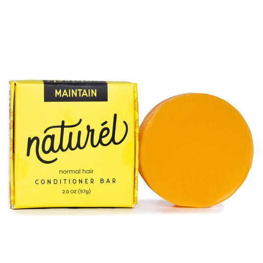 Naturel Maintain Conditioner Bar, Conditioner Bar for Hair Growth and Shine, Vegan, Zero Waste, Cruelty Free, Made in USA