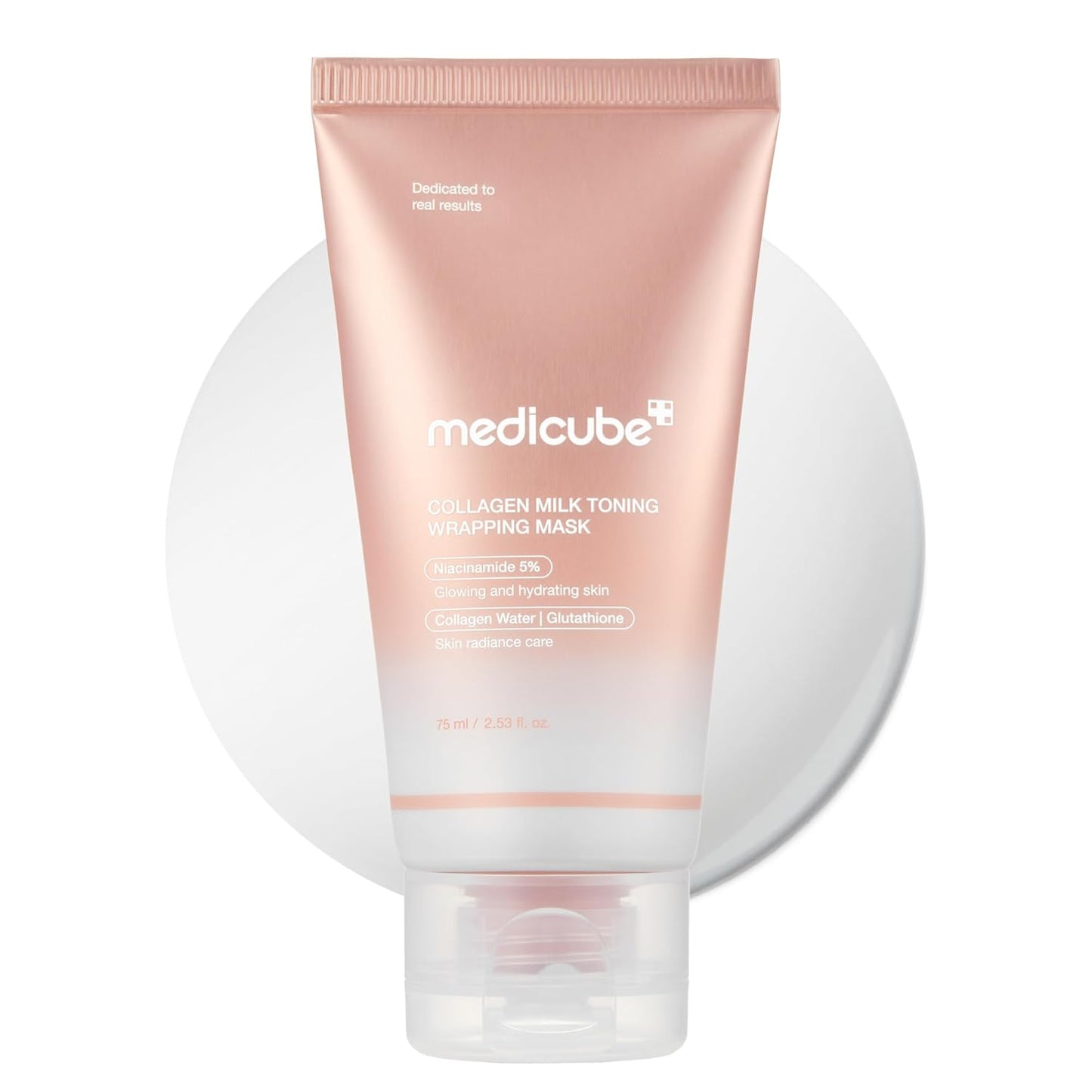 medicube Collagen Glazed Milky Glow Daytime Wrapping Mask | Quick & Easy-to-Peel Mask for Radiance, Hydration & Smooth Texture | Glutathione, Niacinamide, 130Da Collagen for Plumped, Glass Glow Skin