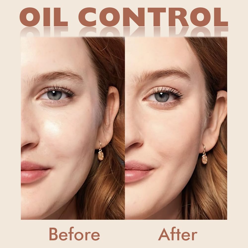 Oil Control Matte Perfection Face Powder Compact For Women, Matte Smooth Flawless Setting Powder Makeup, Polvo Compacto De Maquillaje, Waterproof Long Lasting, 0.35Oz, (120 Vanilla, 1)