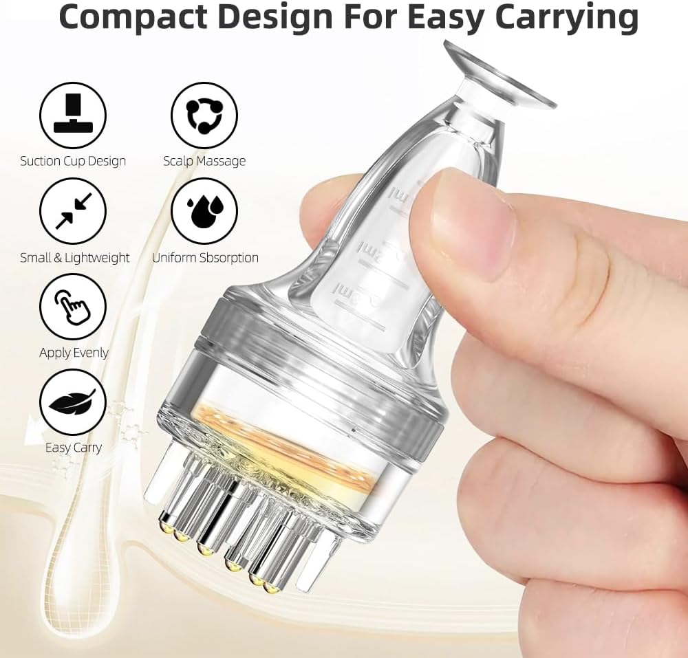 Hair Oil Applicator,Scalp Massager Hair Growth Oil Bottle With Comb,Minoxidil Applicator Hair Oiling Dispenser Brush,Massage Root Comb Applicator Bottle Scalp Tool For Thin Growth Serums