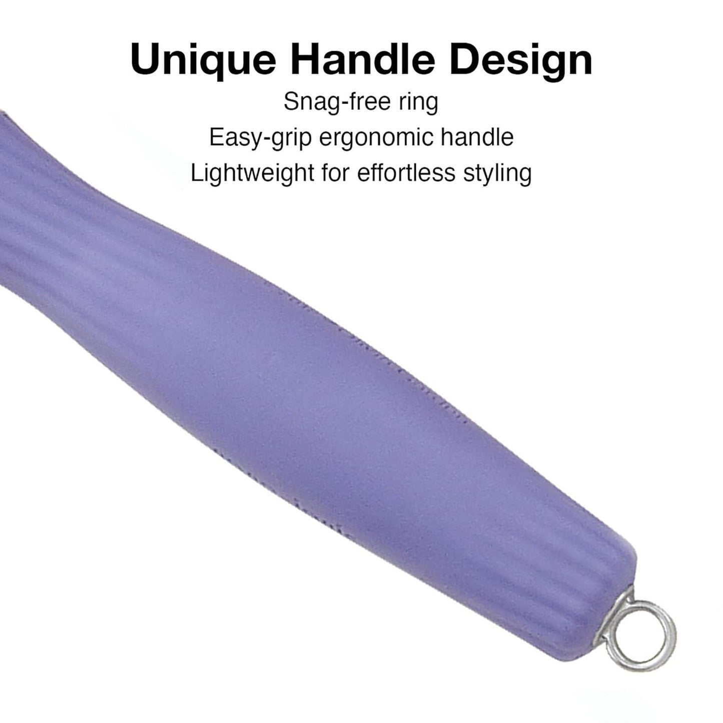 Olivia Garden Fingerbrush - Ionised Nylon Bristles - Medium Size - Purple Silver