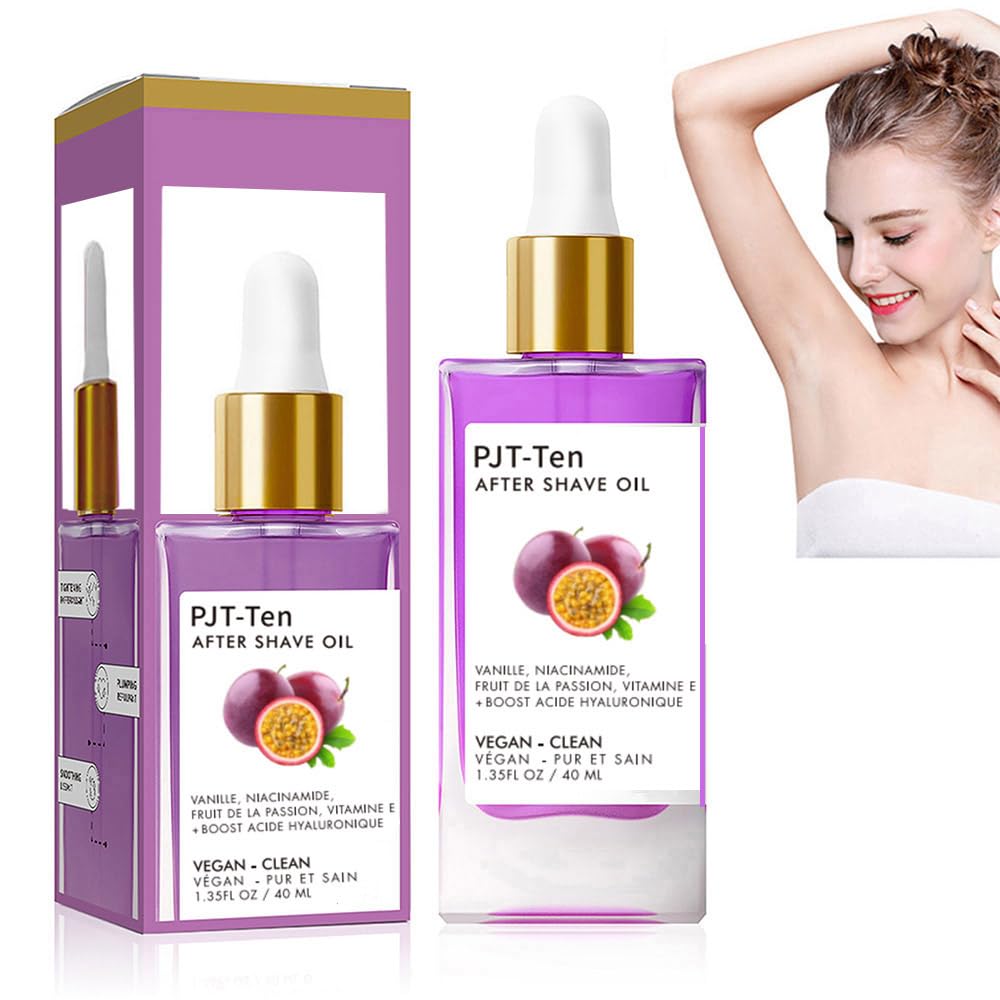Strawberry Vanilla After Shave Oil, After Serve Oil for Smooth Skin, Moisturizing, Prevent Ingrown Hairs & Dryness, Reduce Ingrown Hairs & Dryness (Passion Fruit, One Size)