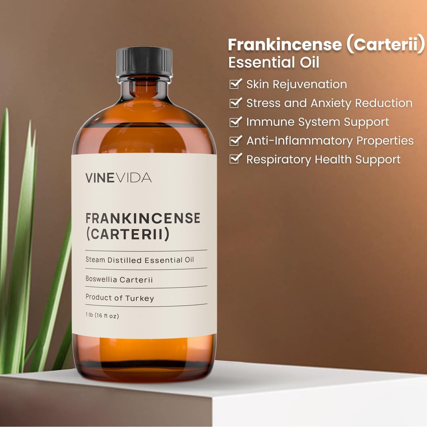 VINEVIDA Frankincense Essential Oil - 16 oz Undiluted - DIY Candle Scents